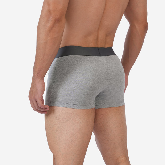 Men's Cotton Comfort Trunk - Soft Breathable Everyday Innerwear (Grey)