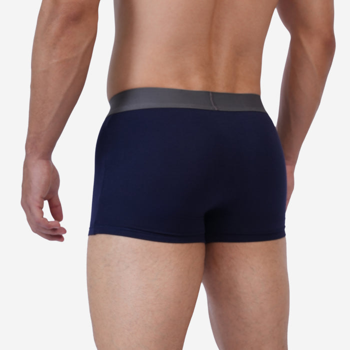 Men's Cotton Comfort Trunk - Soft & Breathable Everyday Innerwear (Navy)
