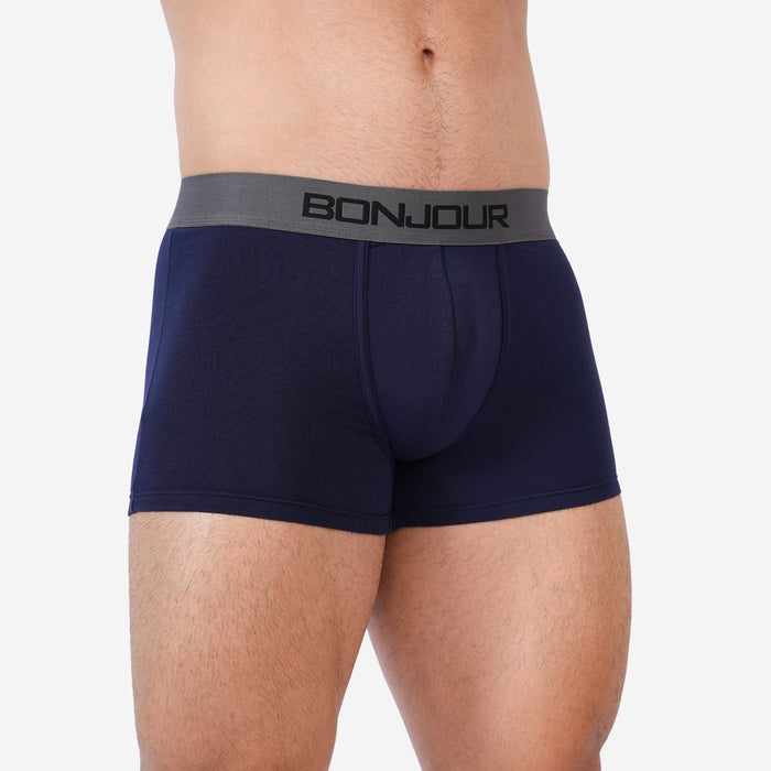 Men's Cotton Comfort Trunk - Soft & Breathable Everyday Innerwear (Navy)