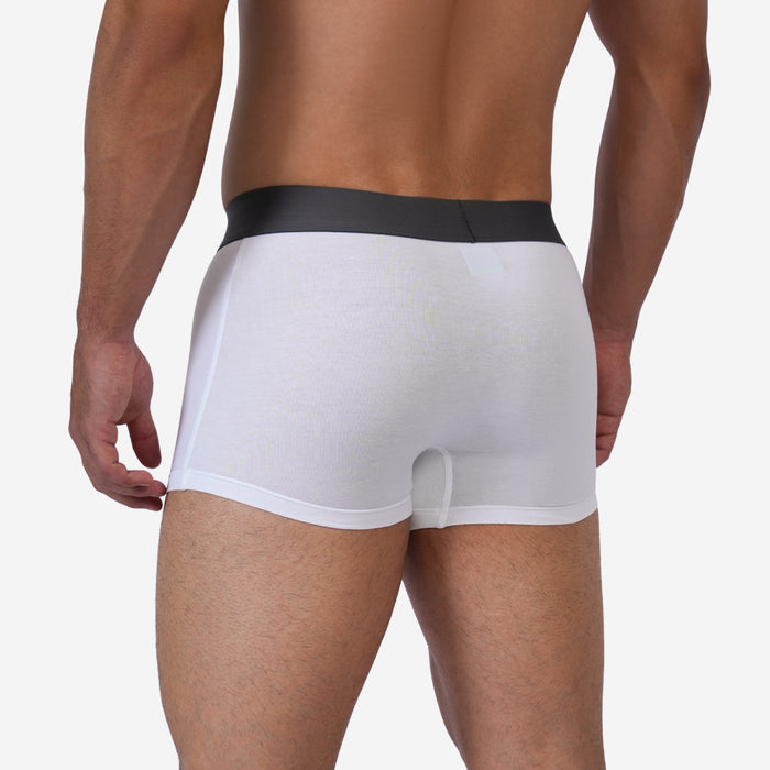 Men's Cotton Comfort Trunk - Soft & Breathable Everyday Innerwear (White)