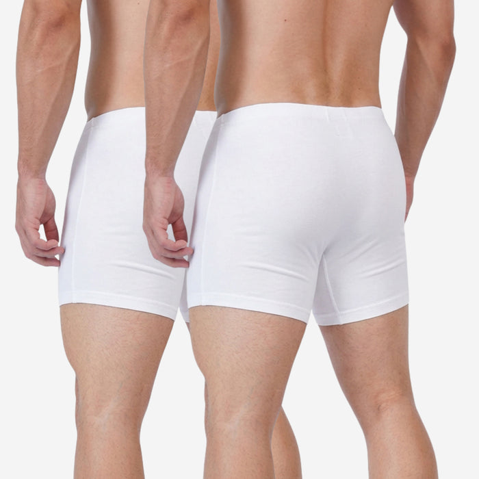 Men's Cotton Comfort Trunks | Soft & Breathable Everyday Innerwear | White | Pack of 2