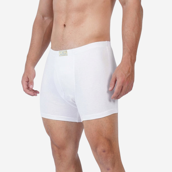 Men's Cotton Comfort Trunks | Soft & Breathable Everyday Innerwear | White | Pack of 2