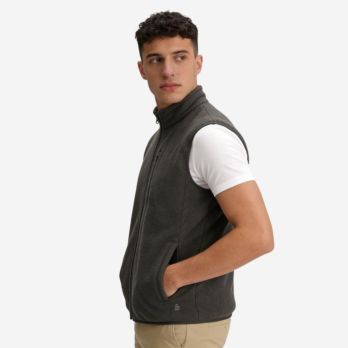 Men’s Sleeveless Polar Jacket (Dk.Grey)