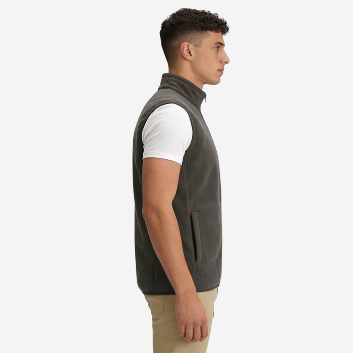 Men’s Sleeveless Polar Jacket (Dk.Grey)