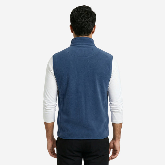 Men’s Sleeveless Polar Jacket (Navy)