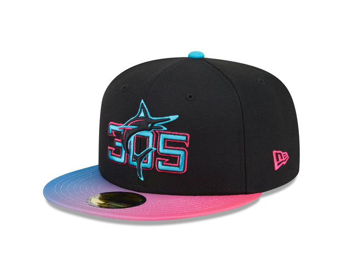 Miami Marlins New Era 2025 City Connect Authentic Collection On-Field 59FIFTY Fitted Hat