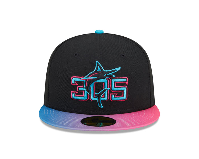 Miami Marlins New Era 2025 City Connect Authentic Collection On-Field 59FIFTY Fitted Hat