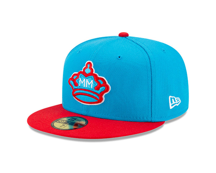 Miami Marlins New Era Blue/Red 2021 City Connect Authentic Collection On-Field 59FIFTY Fitted Hat