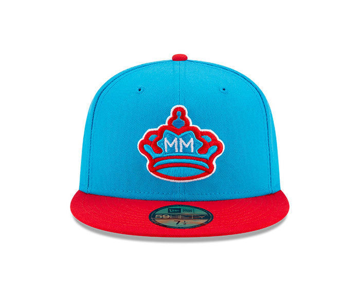 Miami Marlins New Era Blue/Red 2021 City Connect Authentic Collection On-Field 59FIFTY Fitted Hat