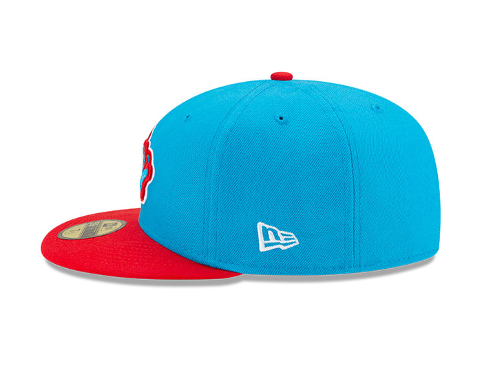 Miami Marlins New Era Blue/Red 2021 City Connect Authentic Collection On-Field 59FIFTY Fitted Hat