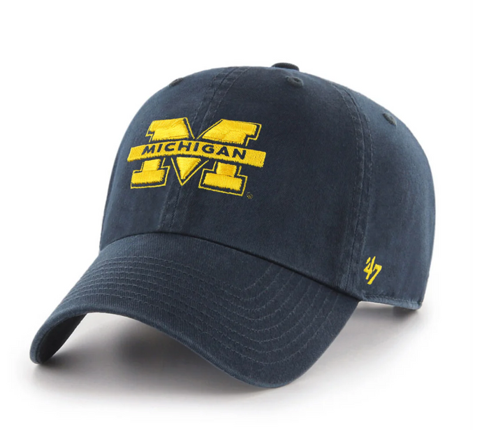 Michigan Wolverines NCAA '47 brand Clean Up Adjustable Hat