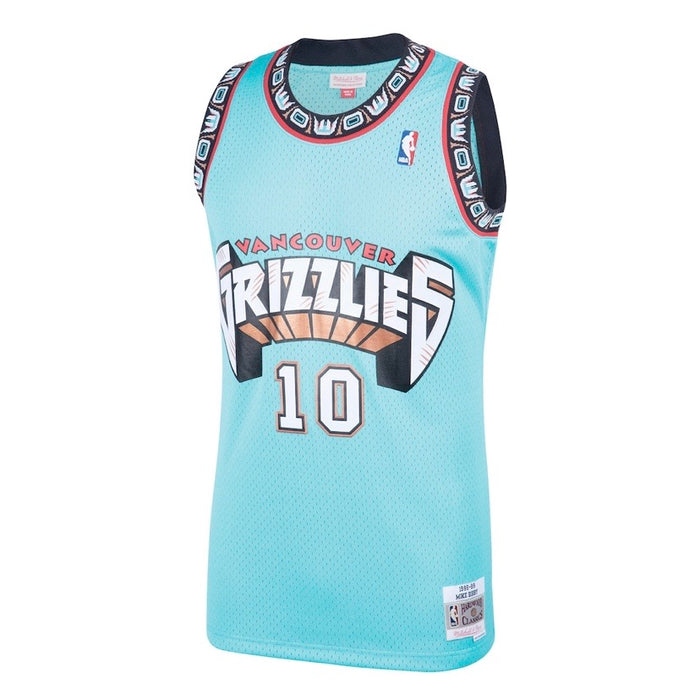 Mike Bibby Vancouver Grizzlies Mitchell & Ness 1998-99 Hardwood Classic Teal Swingman Jersey