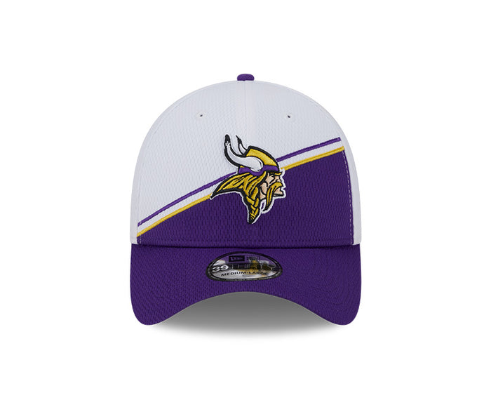 Minnesota Vikings New Era 2023 Sideline 39THIRTY Flex Hat - White/Purple
