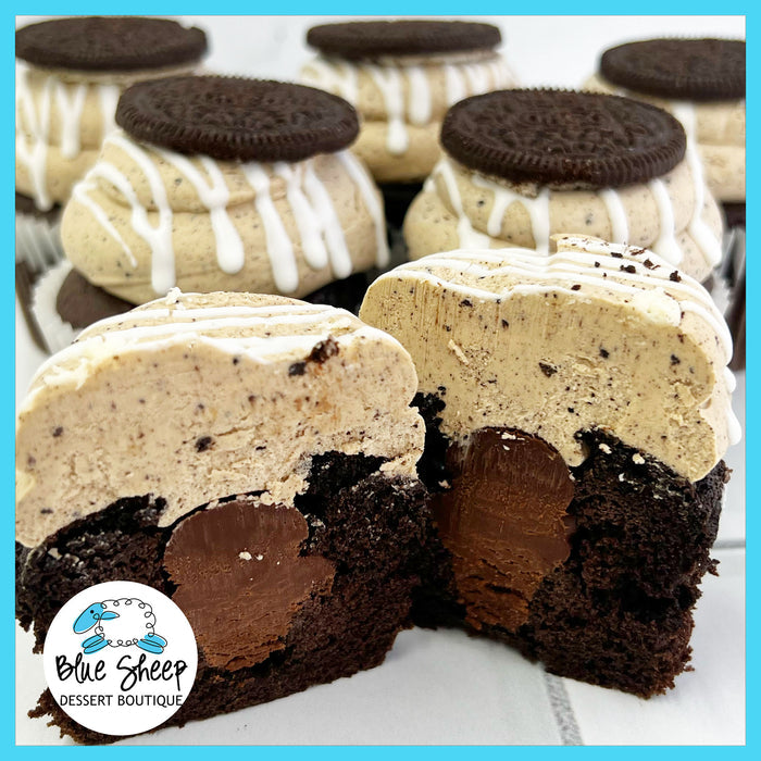 mocha cookie crumble cupcake