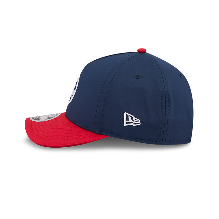 Montreal Alouettes CFL 2026 New Era On-Field Side Line 9FORTY M-Crown A- Frame Adjustable Hat - 2 Tone Navy/Red