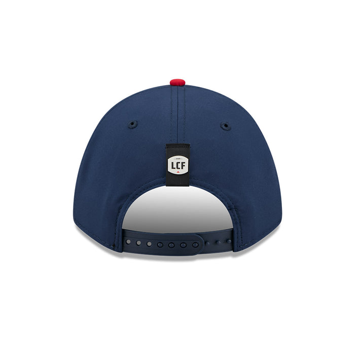 Montreal Alouettes CFL 2026 New Era On-Field Side Line 9FORTY M-Crown A- Frame Adjustable Hat - 2 Tone Navy/Red