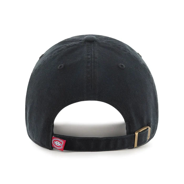 Montreal Canadiens Black On Black Clean Up '47 Brand Adjustable Hat