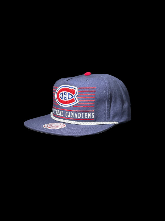 Montreal Canadiens Mitchell & Ness Ascend Dusk Caddy Fit Snapback Hat - Navy