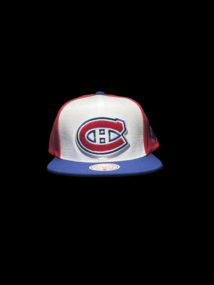 Montreal Canadiens Mitchell & Ness Two-Tone Legendary Original Fit Snapback Hat - Red/Blue