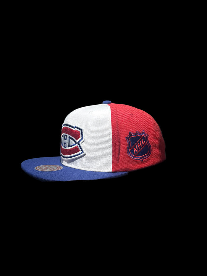 Montreal Canadiens Mitchell & Ness Two-Tone Legendary Original Fit Snapback Hat - Red/Blue