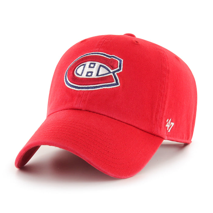 Montreal Canadiens Red Clean Up '47 Brand Adjustable Hat