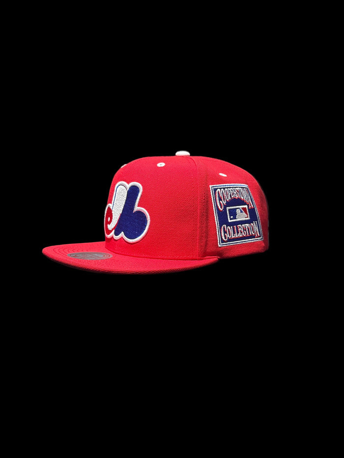 Montreal Expos Mitchell & Ness Cooperstown Collection Legendary Original Fit Snapback Hat - Red