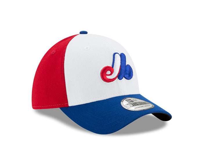 Montreal Expos New Era Cooperstown Collection Team Classic Game White / Royal - 39THIRTY Flex Hat