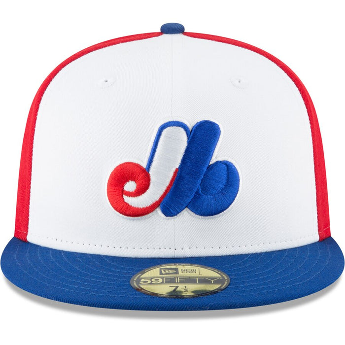 Montreal Expos New Era Tri-Colour Authentic Collection On-Field Home 59FIFTY Fitted Hat