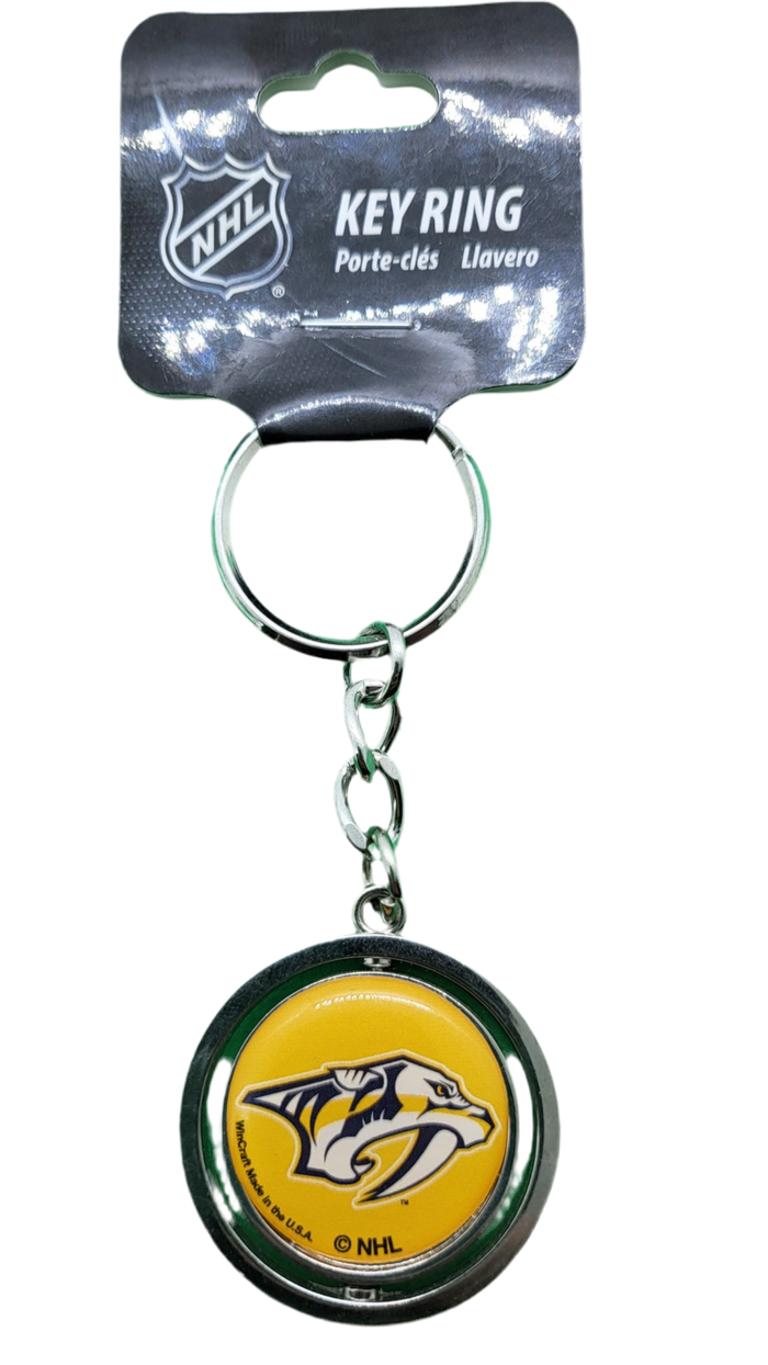 Nashville Predators Spinner Key Ring