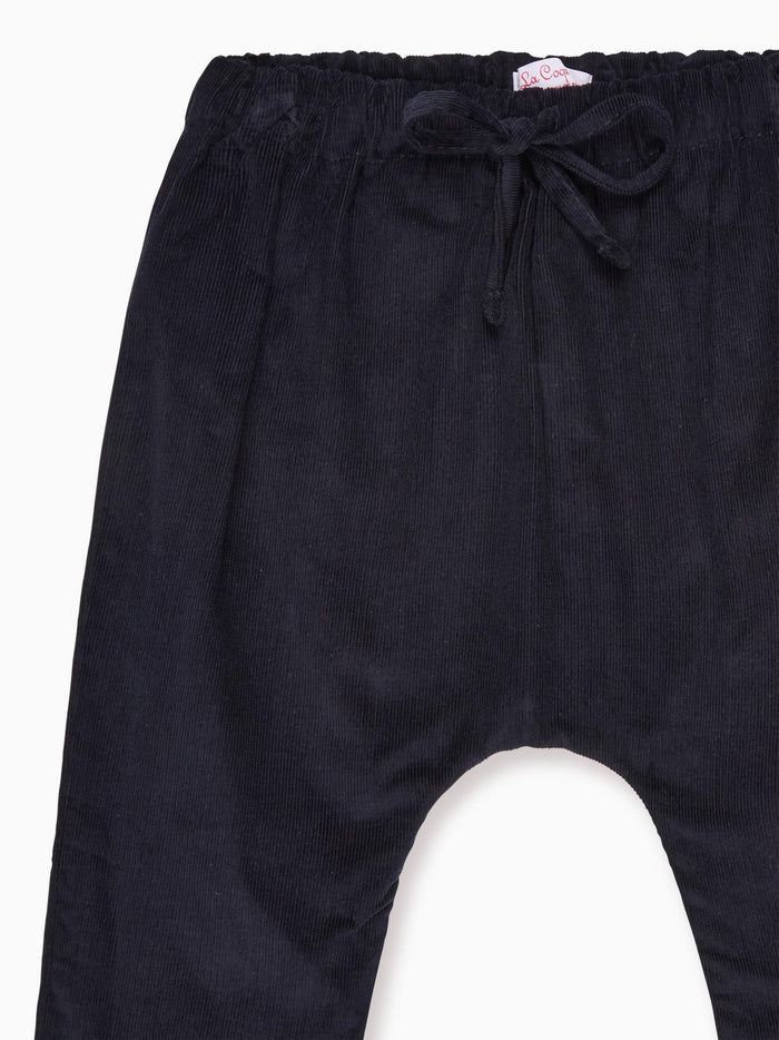 Navy Alex Corduroy Baby Trousers