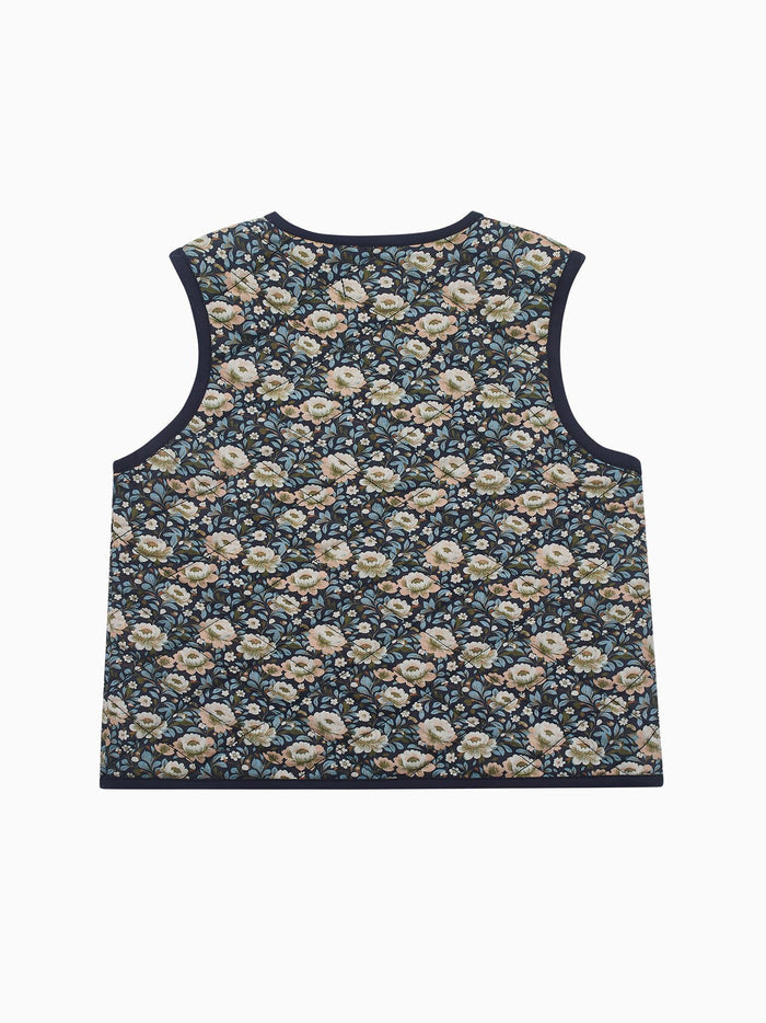 Navy Floral Azari Girl Gilet