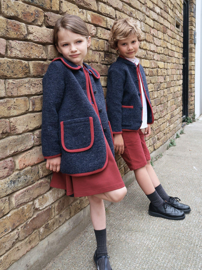 Navy Mireya Girl Jacket