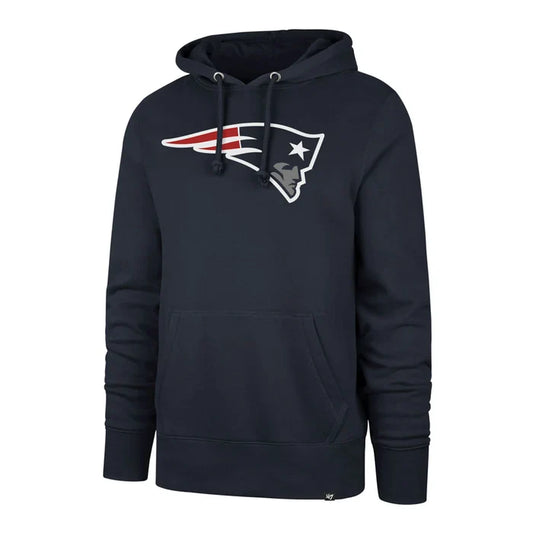 New England Patriots 47 Brand Imprint Headline Royal Hoodie