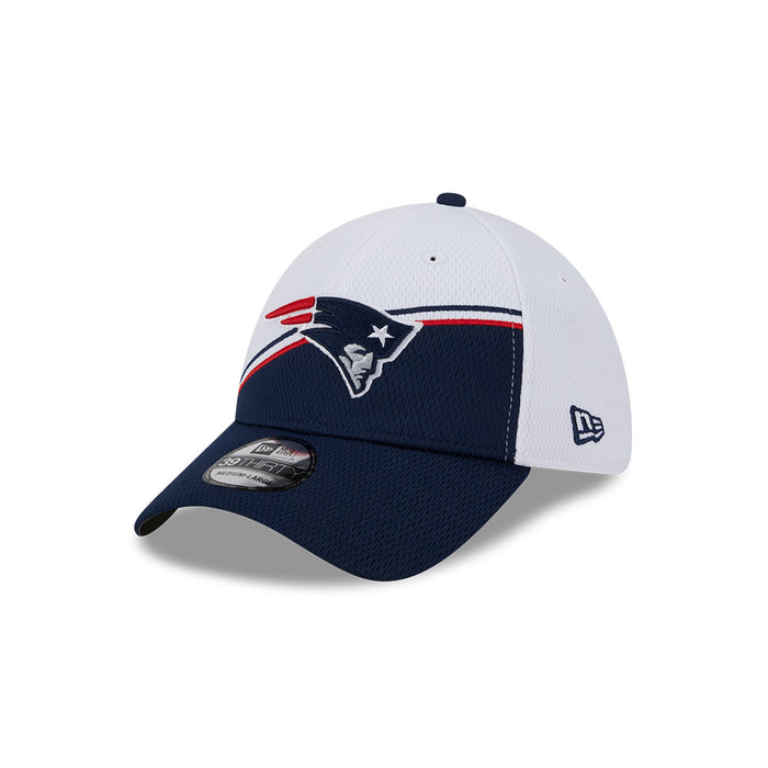 New England Patriots New Era 2023 Sideline 39THIRTY Flex Hat - White/Navy