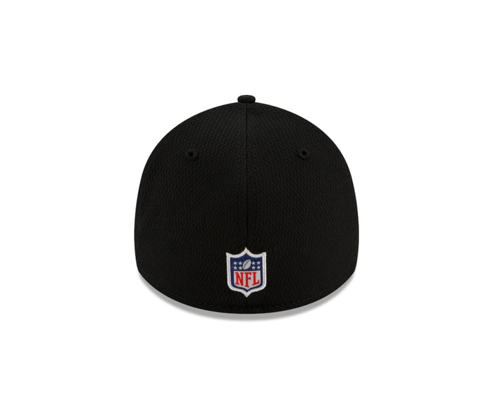 New Orleans Saints 2021 New Era NFL Sideline Road Black 39THIRTY Flex Hat