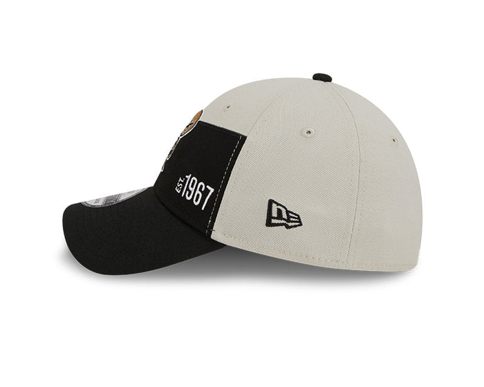 New Orleans Saints New Era 2023 Historic Sideline 39THIRTY Flex Hat - Cream/Black