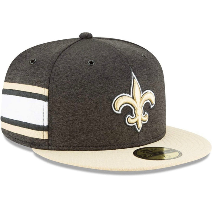New Orleans Saints New Era Black/Gold 2018 NFL Sideline Home Official 59FIFTY Fitted Hat