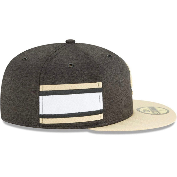New Orleans Saints New Era Black/Gold 2018 NFL Sideline Home Official 59FIFTY Fitted Hat