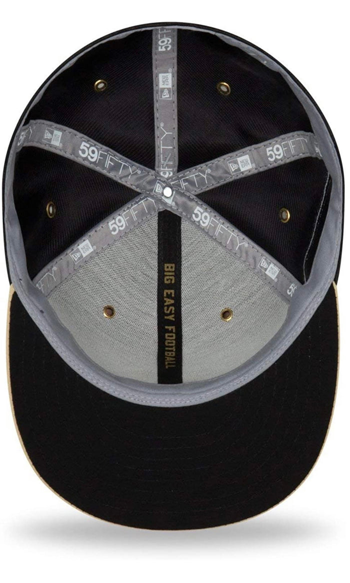 New Orleans Saints New Era Black/Gold 2018 NFL Sideline Home Official 59FIFTY Fitted Hat
