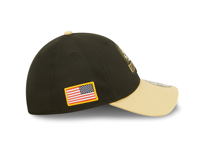 New Orleans Saints New Era Black/Gold 2022 Salute To Service - 39THIRTY Flex Hat