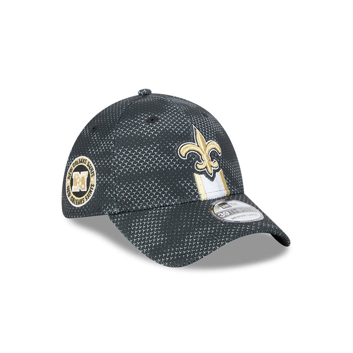 New Orleans Saints NFL 2024 Sideline New Era 39 Thirty Flex Hat - Black