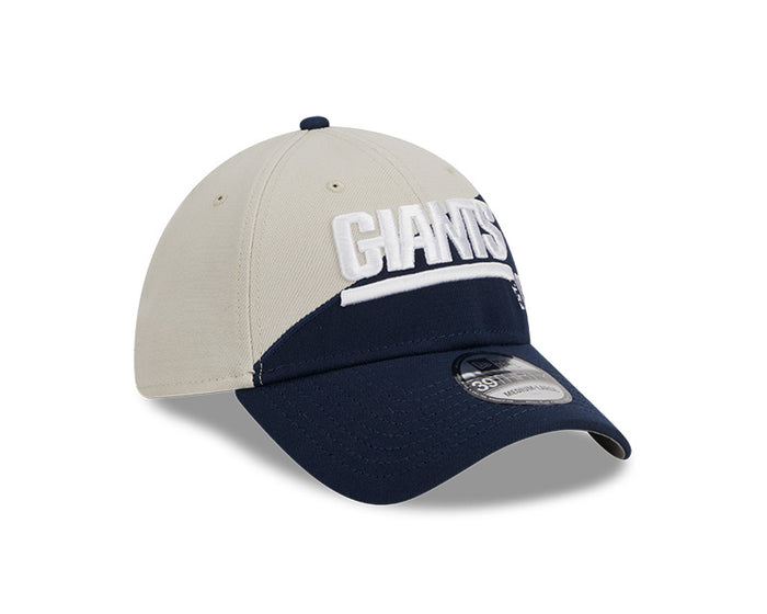 New York Giants New Era 2023 Historic Sideline 39THIRTY Flex Hat - Cream/Navy