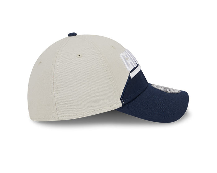 New York Giants New Era 2023 Historic Sideline 39THIRTY Flex Hat - Cream/Navy