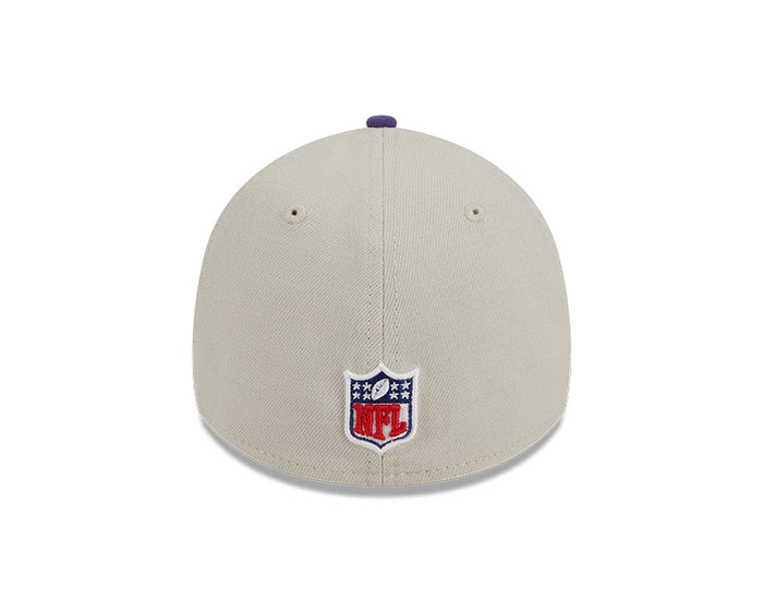 New York Giants New Era 2023 Historic Sideline 39THIRTY Flex Hat - Cream/Navy