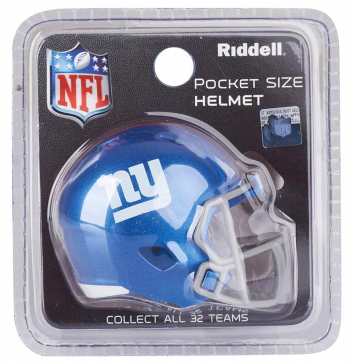 New York Giants NFL Riddell Speed Pocket PRO Micro/Pocket-Size/Mini Football Helmet