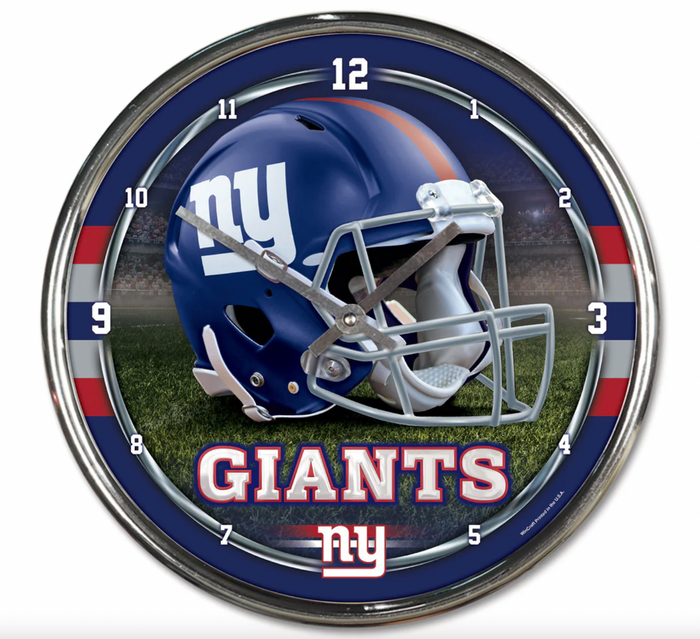 New York Giants WinCraft NHL Chrome Clock