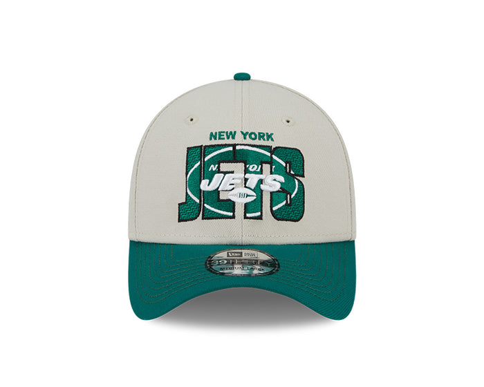 New York Jets New Era 2023 NFL Draft 39THIRTY Flex Hat - Cream