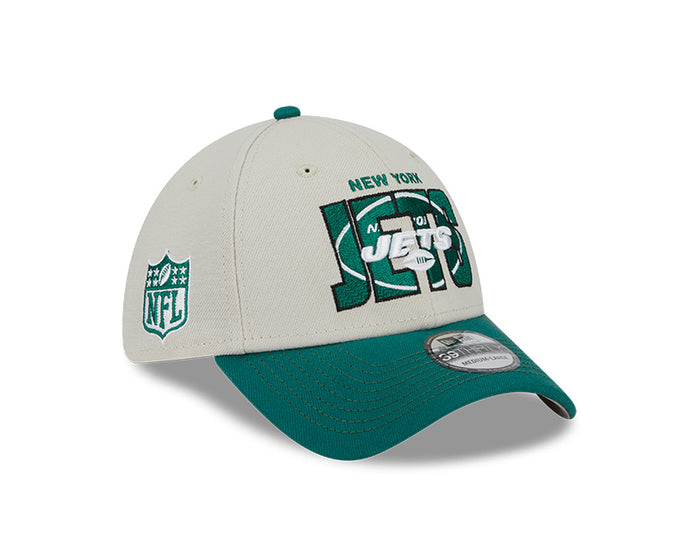 New York Jets New Era 2023 NFL Draft 39THIRTY Flex Hat - Cream