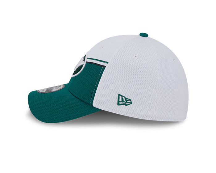 New York Jets New Era 2023 Sideline 39THIRTY Flex Hat - White/Green