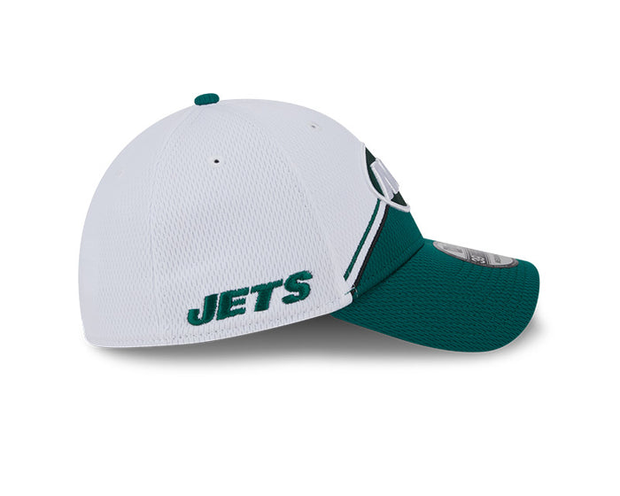 New York Jets New Era 2023 Sideline 39THIRTY Flex Hat - White/Green